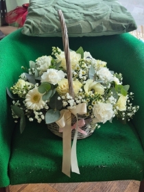 white basket