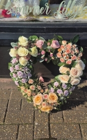 All rose open heart