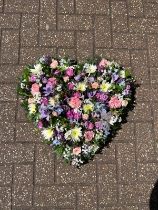 Butterfly meadow heart