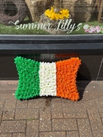 Irish flag pillow