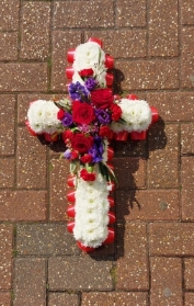 Red and purple cross