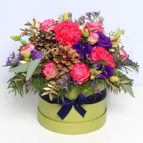Winter Spruce Hatbox